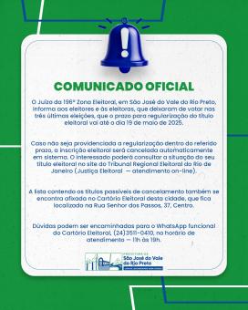 Comunicado Oficial.