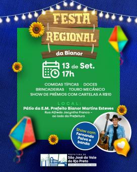 Vem aí a Festa Regional da Bianor!