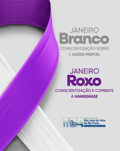 Em janeiro, as cores roxo e branco celebram duas campanhas muito importantes.